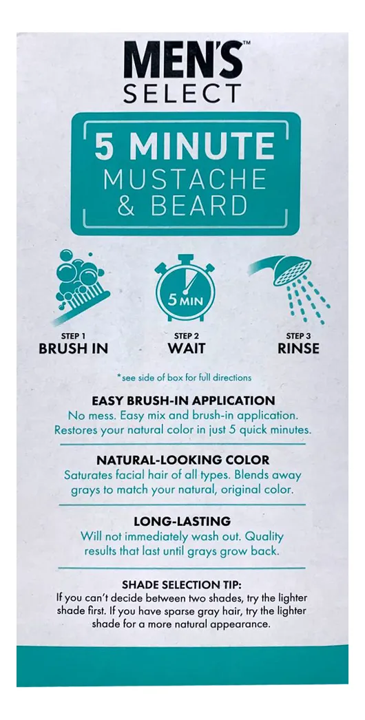 Mens Select Gel De Color Para Barba Hombre Con Cepillo 30ml - Image 3