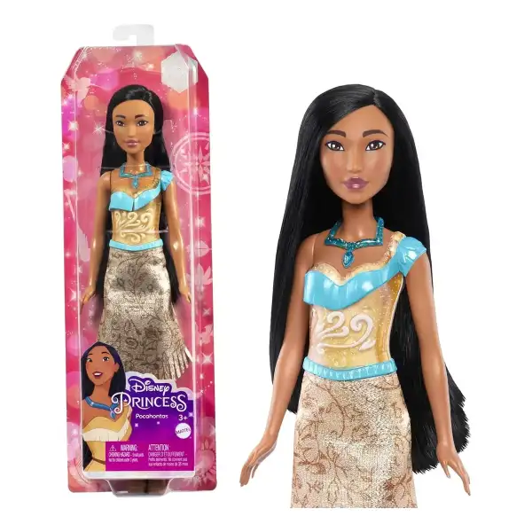 Mattel Disney Línea Princesas Muñeca De Moda Pocahontas 28cm - Image 5