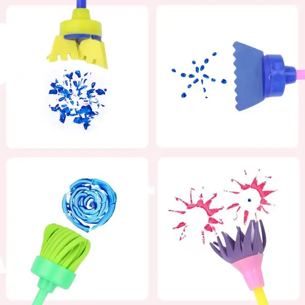 Kit De Pintura Para Niños 42 Piezas, Brochas, Esponjas - Image 5