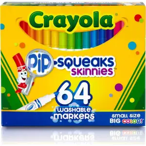 Crayola Pip-squeaks 64 Marcadores Lavables, Escuela En Casa
