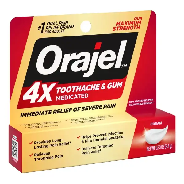 Orajel 4x Crema Medicated Alivio Dolor Muelas Y Encías 9.3g - Image 2