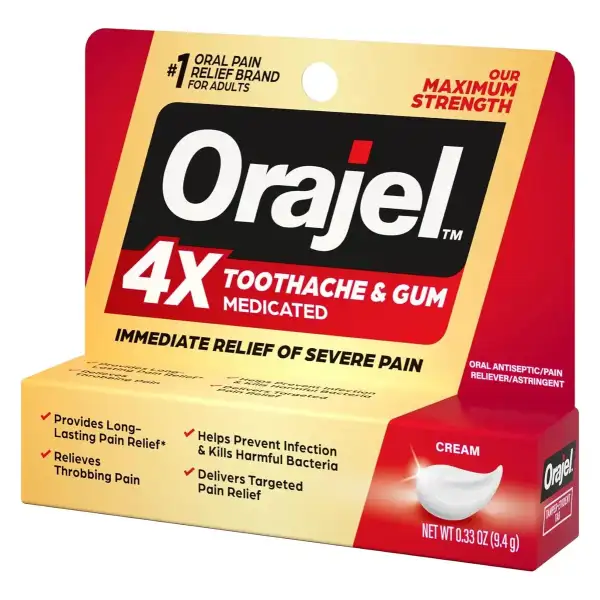 Orajel 4x Crema Medicated Alivio Dolor Muelas Y Encías 9.3g - Image 3