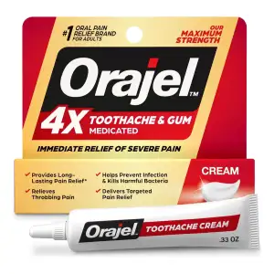 Orajel 4x Crema Medicated Alivio Dolor Muelas Y Encías 9.3g