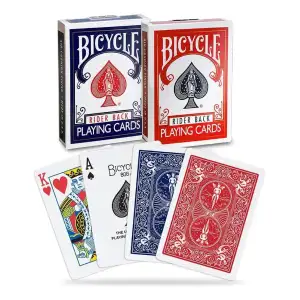 Bicycle Rider Back Naipes Cartas Poker 2 Pack (rojo Y Azul)