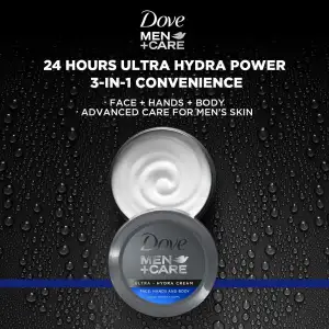 Dove Crema Men+care Ultra Hydra Cream Cara Cuerpo 75ml 6pack - Image 5