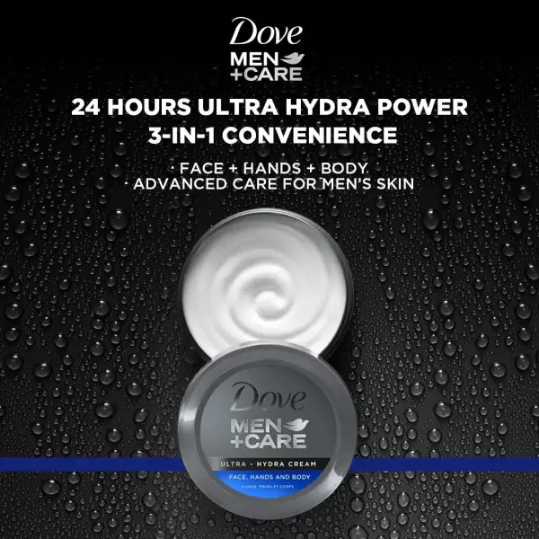 Dove Crema Men+care Ultra Hydra Cream Cara Cuerpo 75ml 6pack - Image 5
