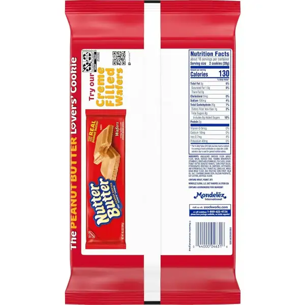 Nutter Butter Galletas Sándwich De Mantequilla 455gr - Image 6