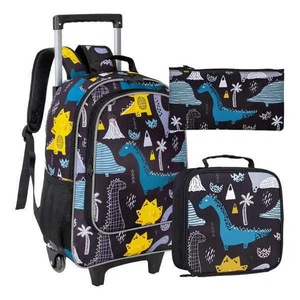 Gxtvo Mochila Para Niños Con Ruedas Enrollables Pack De 3 Piezas - Image 7