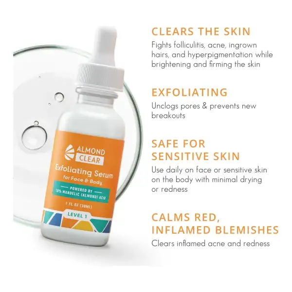 Almond Clear Suero Level 1 Ácido Mandélico 10% Antiacné 113g - Image 2