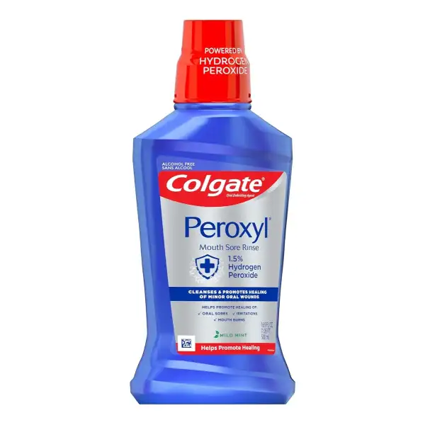 Colgate Enjuague Bucal Sin Alcohol Peroxyl 500ml - Image 2