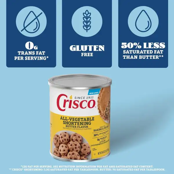 Crisco Mantequilla Vegetal Sabor A Mantequilla 1.36kg - Image 6