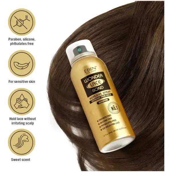 Ebin New York Spray Adhesivo Sensitive Para Pelucas 180ml - Image 3