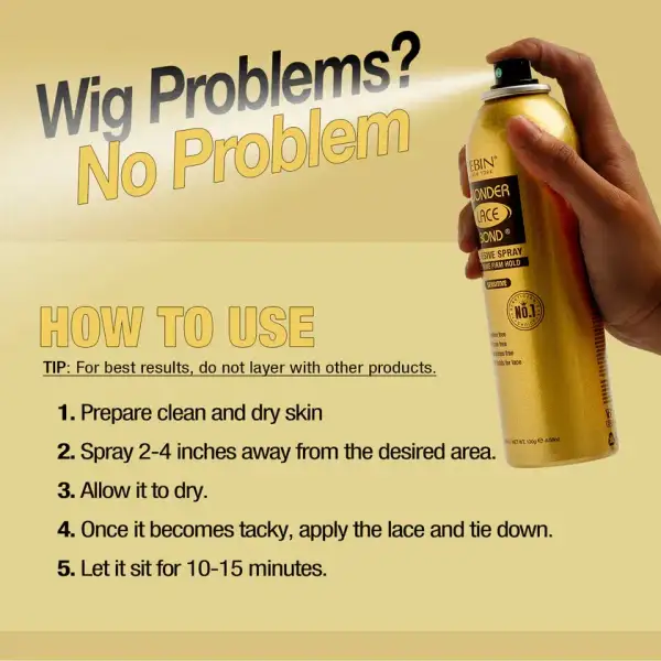 Ebin New York Spray Adhesivo Sensitive Para Pelucas 180ml - Image 4