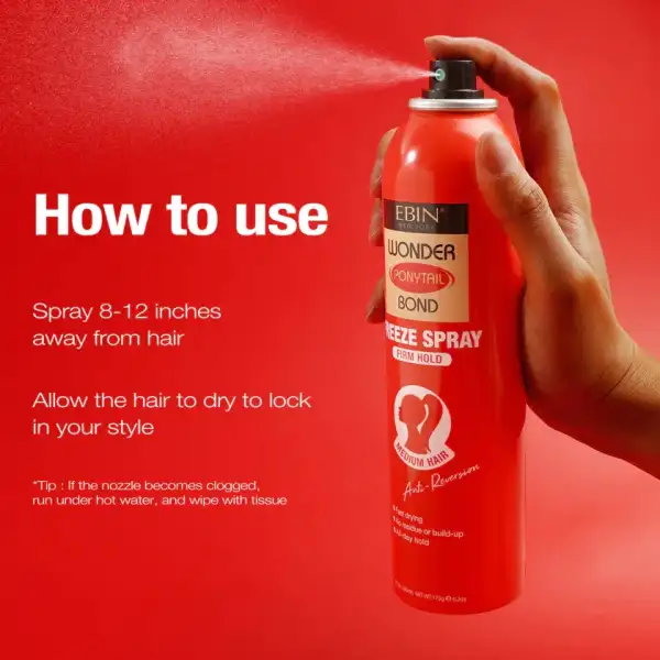 Ebin Wonder Bond Firm Spray Fijador Para El Cabello 245ml - Image 6