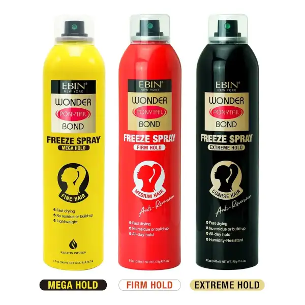 Ebin Spray Fijador Para El Cabello Wonder Bond Mega 245ml - Image 8