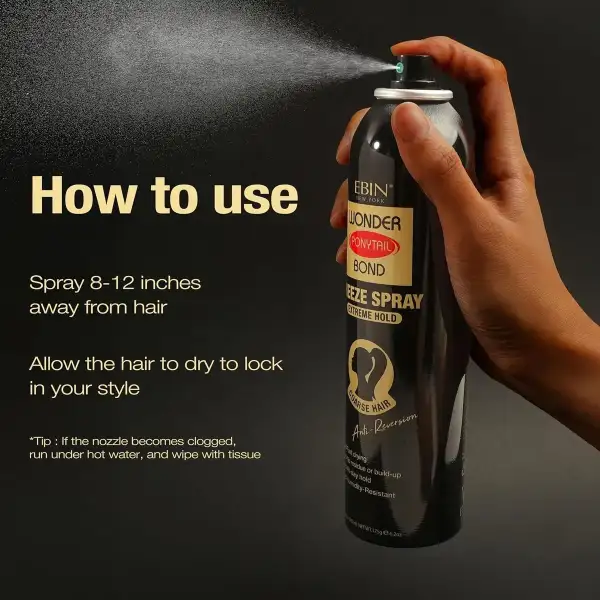 Ebin Spray Fijador Para El Cabello Wonderbond Extreme 245ml - Image 4