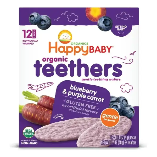 Happy Baby Galleta Para Bebés Orgánicas Sin Gluten 12 Und - Image 2