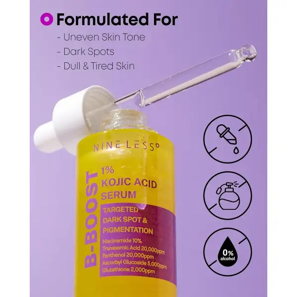 Nineless Serum Ácido Kójico Al 1% B-boost Coreano 30ml - Image 5