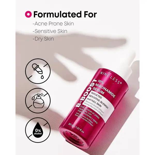 Nineless Serum De Niacinamida Al 10% B-boost Coreano 30ml - Image 4