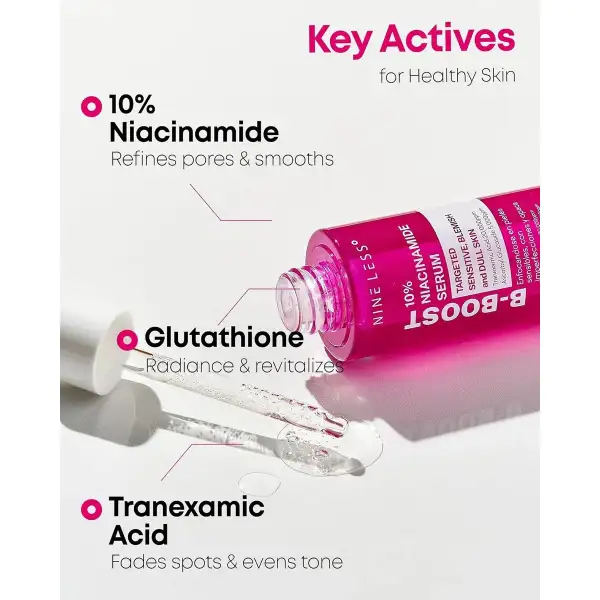 Nineless Serum De Niacinamida Al 10% B-boost Coreano 30ml - Image 6