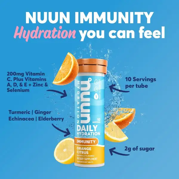 Nuun Immunity 80 Tabletas De Hidratación Sabor Naranja 8 Uds - Image 3