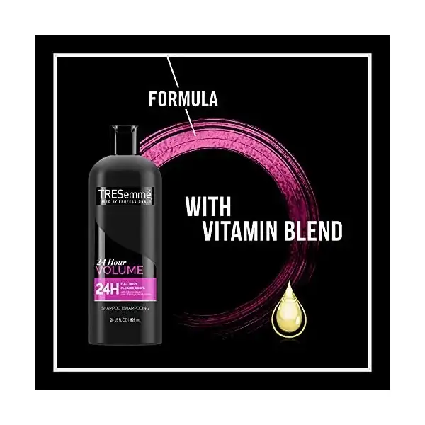 Tresemmé Shampoo 24 Hour Voluminizador Con Vitaminas 828ml - Image 3