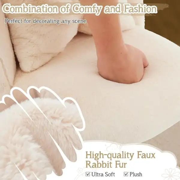 Vingli Silla De Tocador Para Niñas Con Respaldo Y Almohada - Image 3