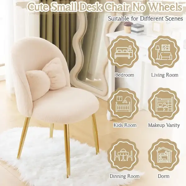 Vingli Silla De Tocador Para Niñas Con Respaldo Y Almohada - Image 7