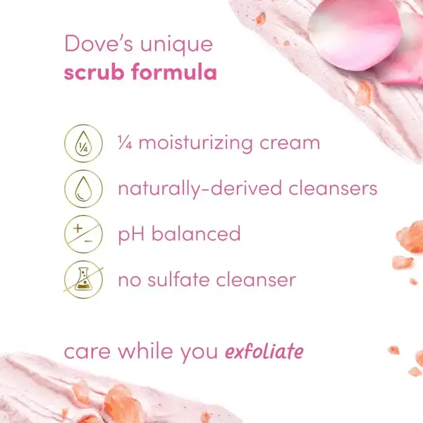 Dove Exfoliante Corporal Sal De Himalaya Y Aceite Rosas 425g - Image 6