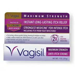 Vagisil Crema Calmante Femenina Anti Picazón Fuerza Max 28g