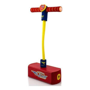 Saltador De Espuma Flybar Para Niños Color Rojo Led Forma Caballito