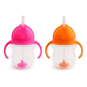 Munchkin Vasos Con Popote Antiderrame De Asas Pack 2