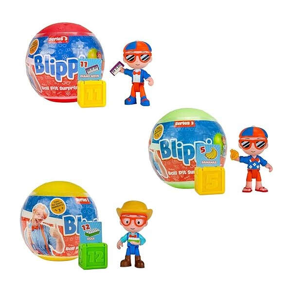 Blippi Paquete De 3 Bolas Sorpresa Series 1 Y 3 - Image 2