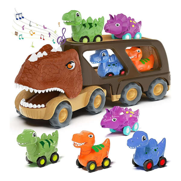Veslier Auto De Transporte Dinosaurio Con Luz Y Sonido - Image 3