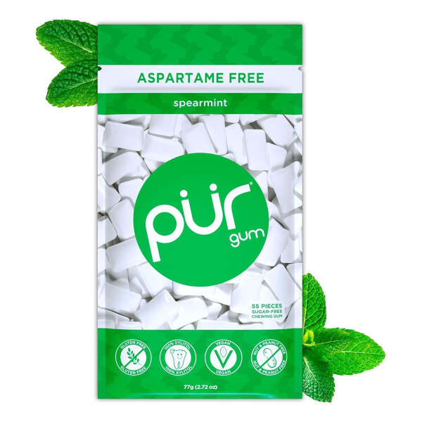 Pur Gum Chicle De Menta Sabor Frutal De Xilitol 55 Und - Image 8