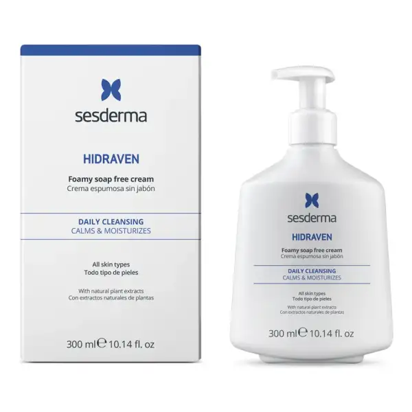 Sesderma Crema Espumosa Hidraven Sin Jabón Hidratante 300 Ml Todo Tipo De Piel Día/noche - Image 2